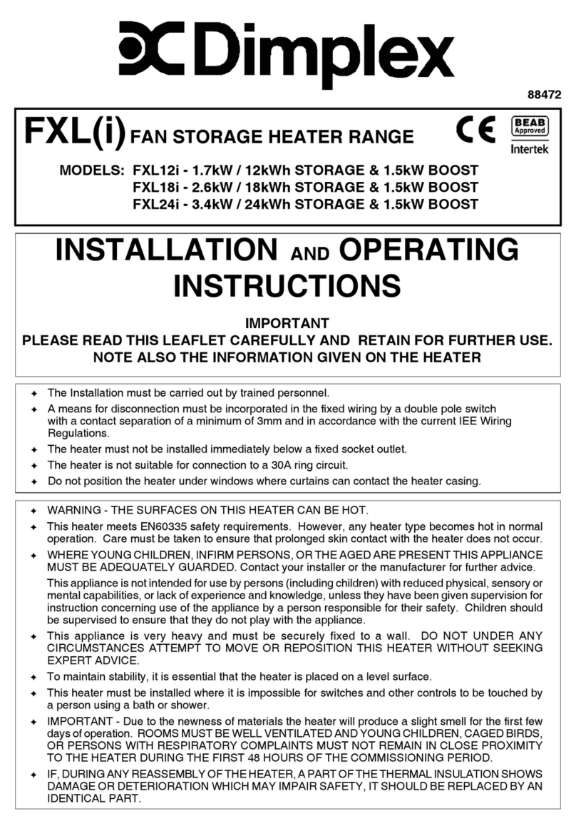 Dimplex FXL12i User manual