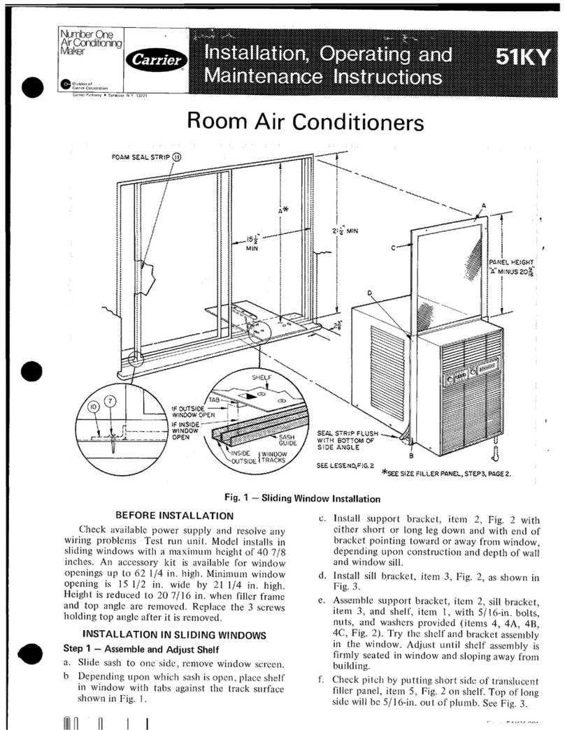 Carrier 51KY Installation, operating and maintenance instructions