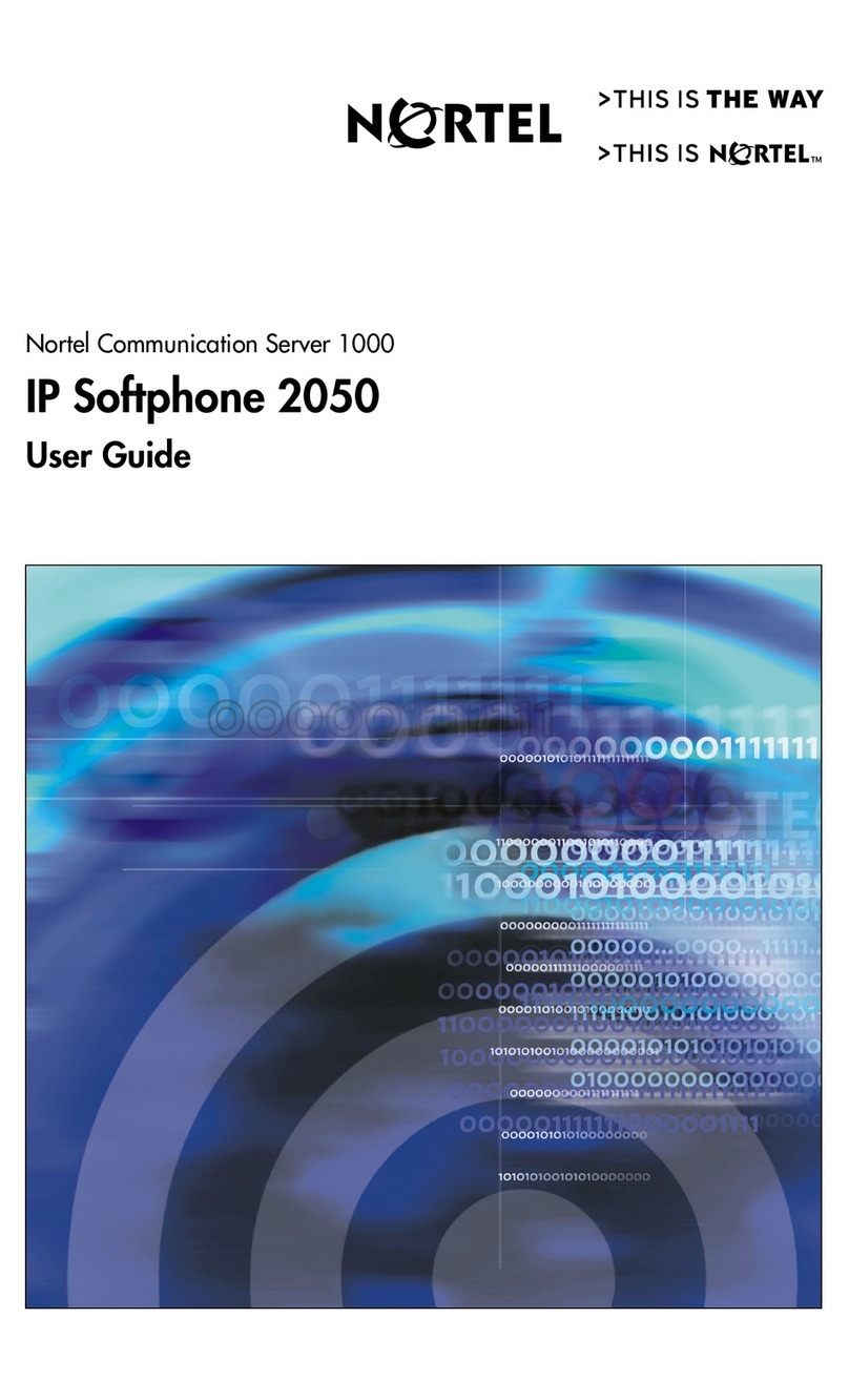 Nortel Softphone 2050 User manual