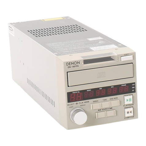 Denon DN-961FA operating instructions