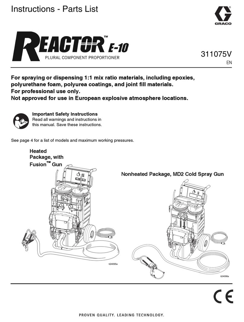 Graco Reactor E-10 Operation manual