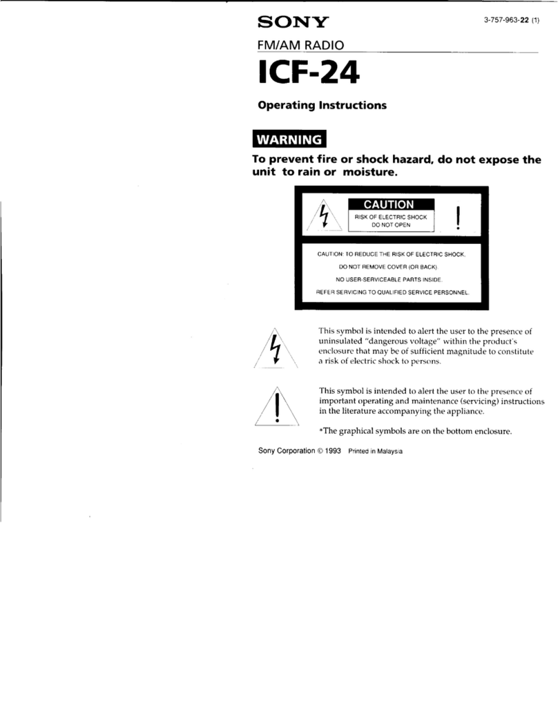 Sony ICF-24 User manual