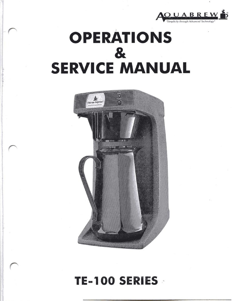 AquaBrew TE-100 Series Operation and service manual AquaBrew TE-100 Series Operation and service manual