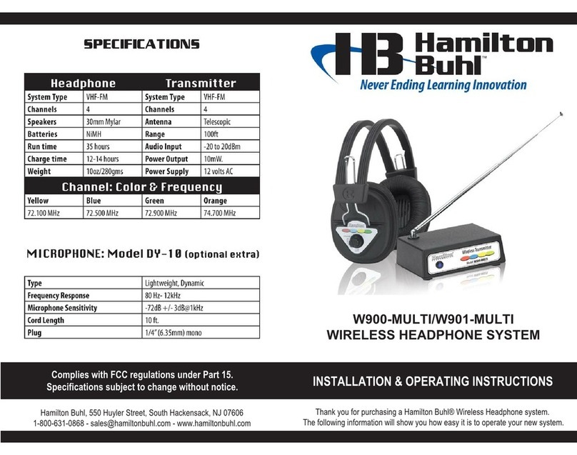Hamilton/Buhl W900-MULTI Installation & operating instructions