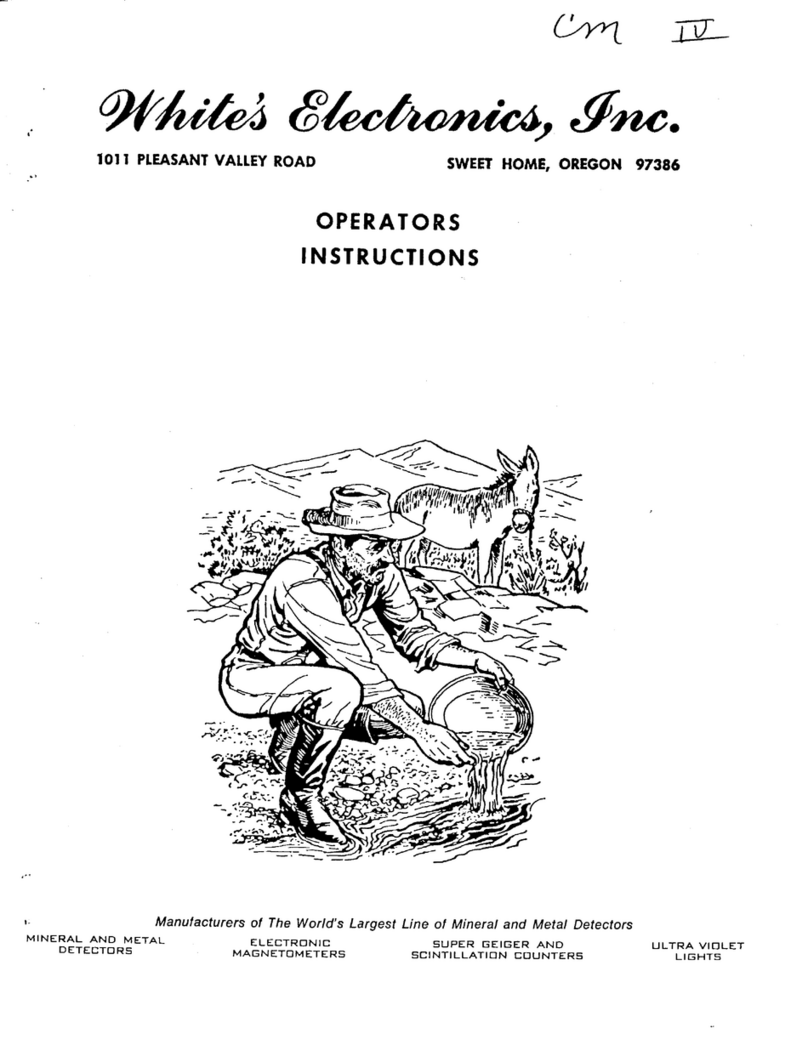 Whites Coinmaster IV Operator instructions