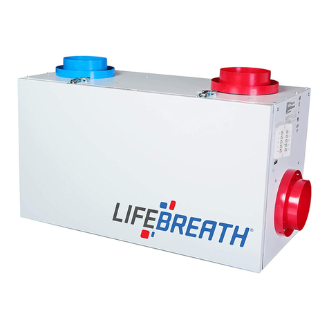 Lifebreath 155MAX series Operation and installation guide