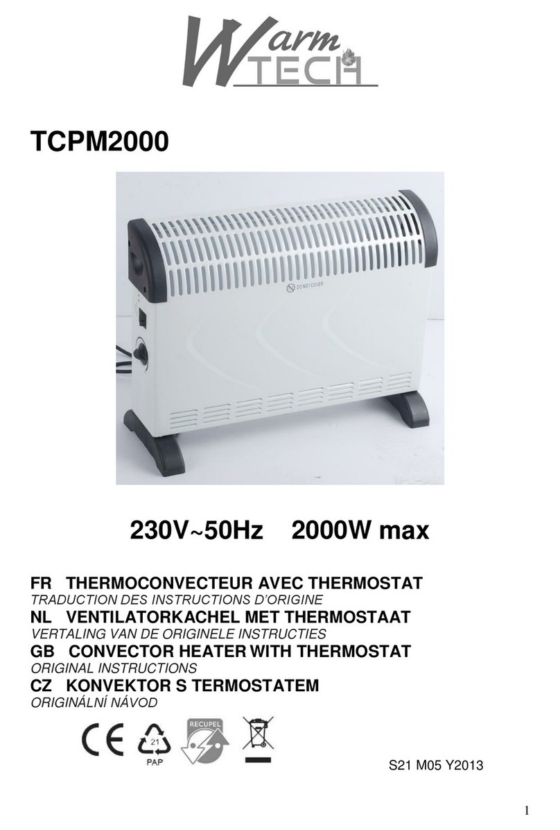 Warmtech TCPM2000 User manual