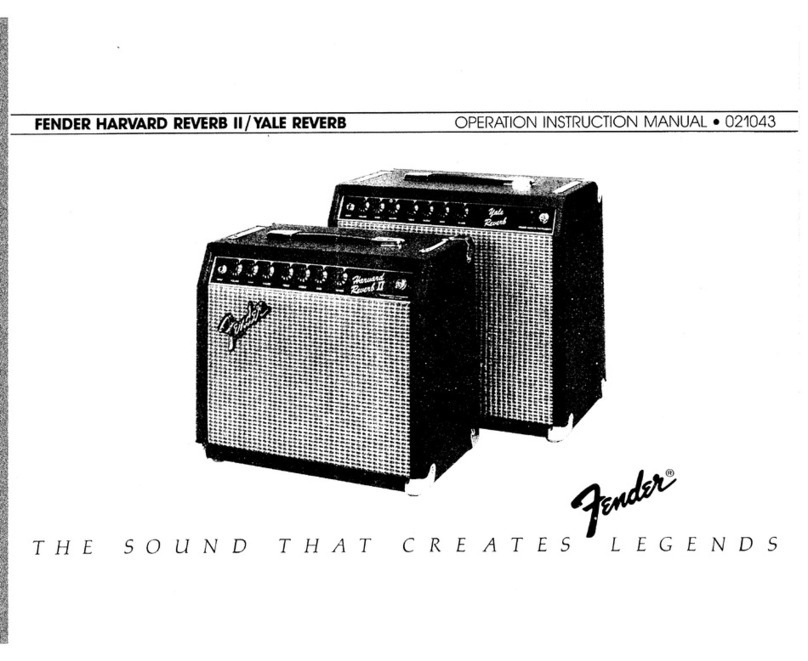 Fender harvard reverb ii User manual