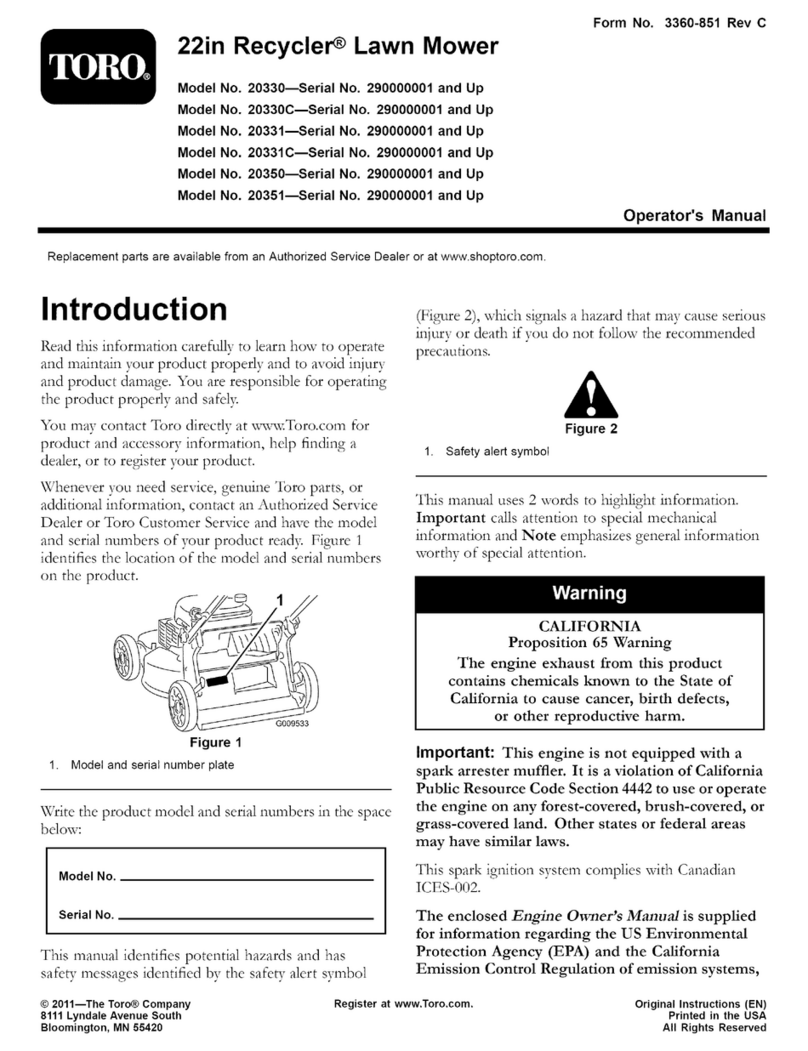 Toro 20351-Serial User manual
