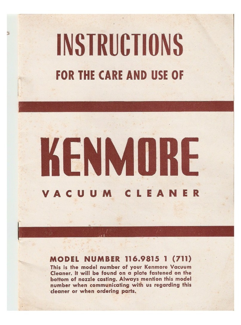 Kenmore 116.9815 instruction manual