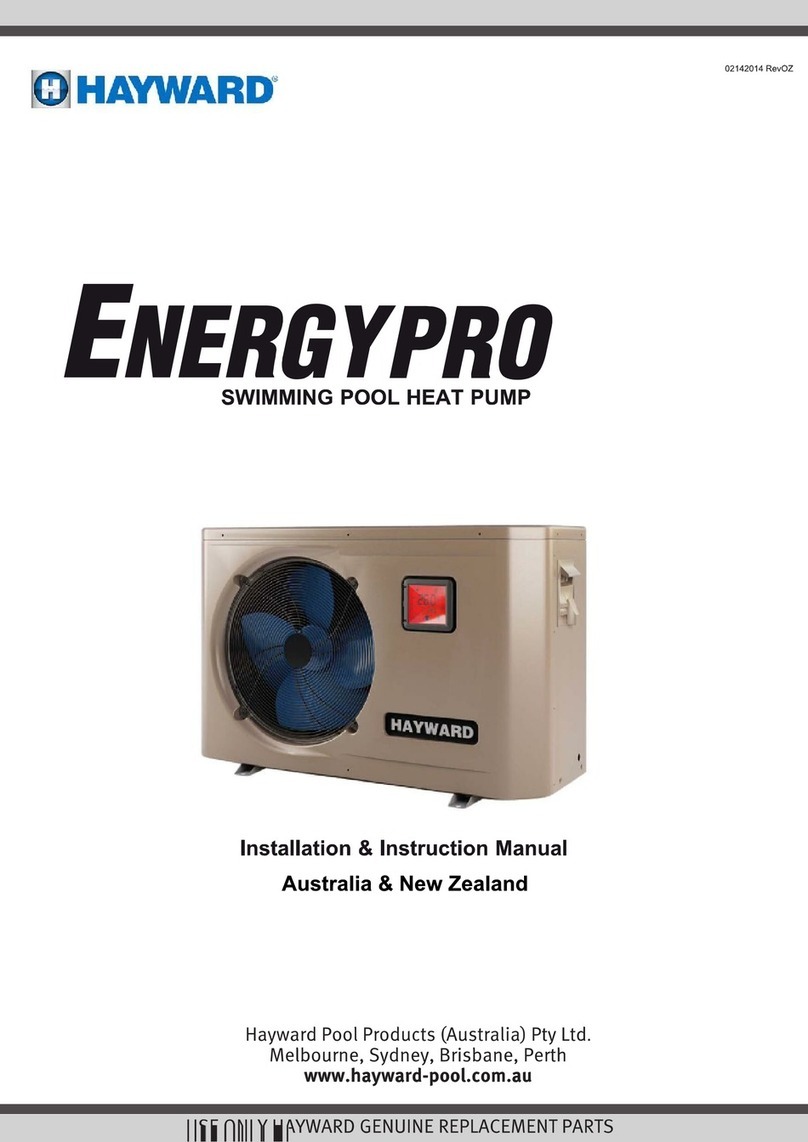 Hayward Energypro Installation instructions manual