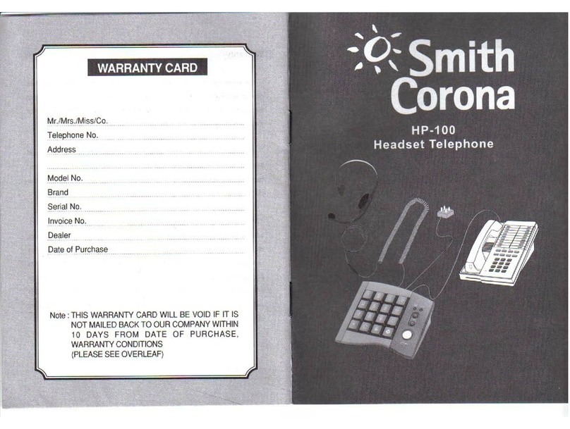 Smith Corona HP-100 user manual