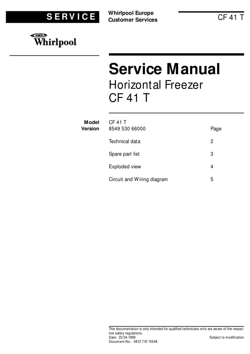 Whirlpool CF 41 T Service manual