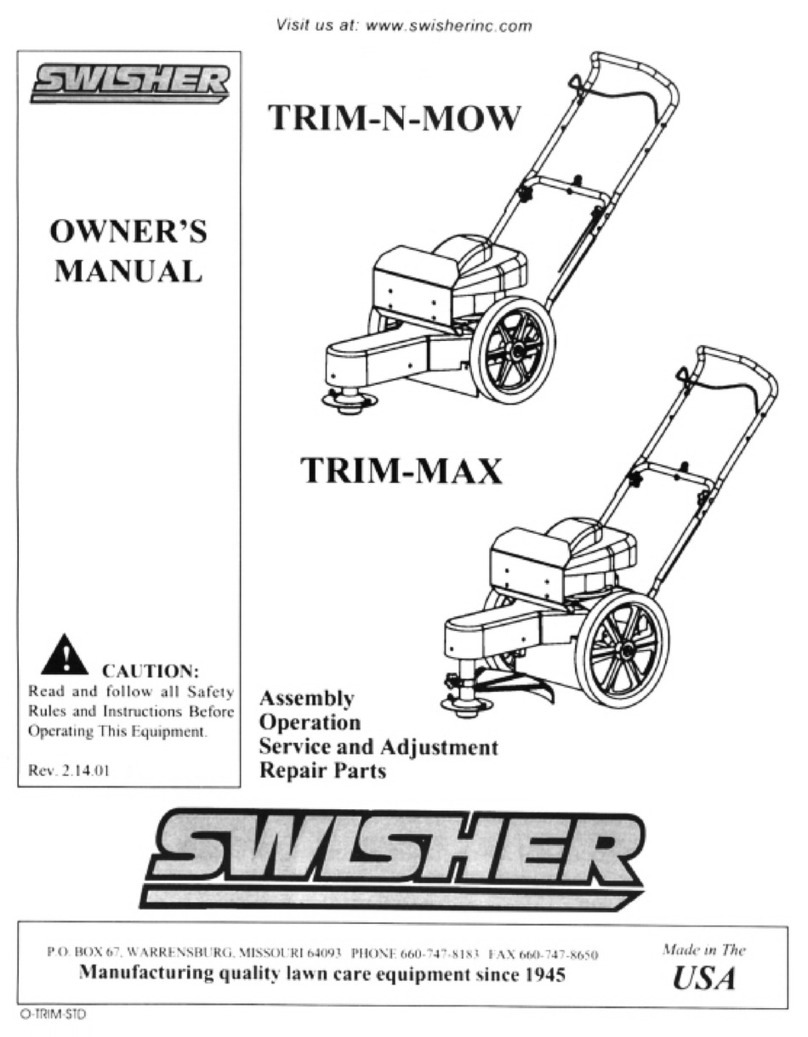 Swisher Trim-N-Mow Assembly, operation and service manual