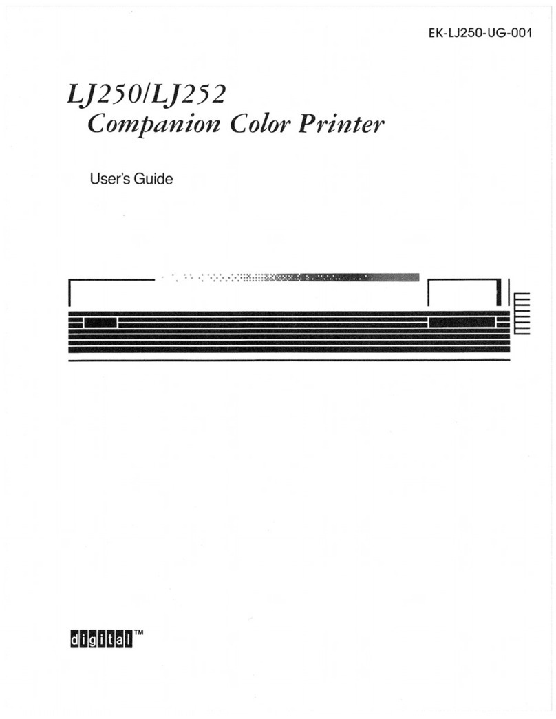 Digital Equipment LJ250 User manual