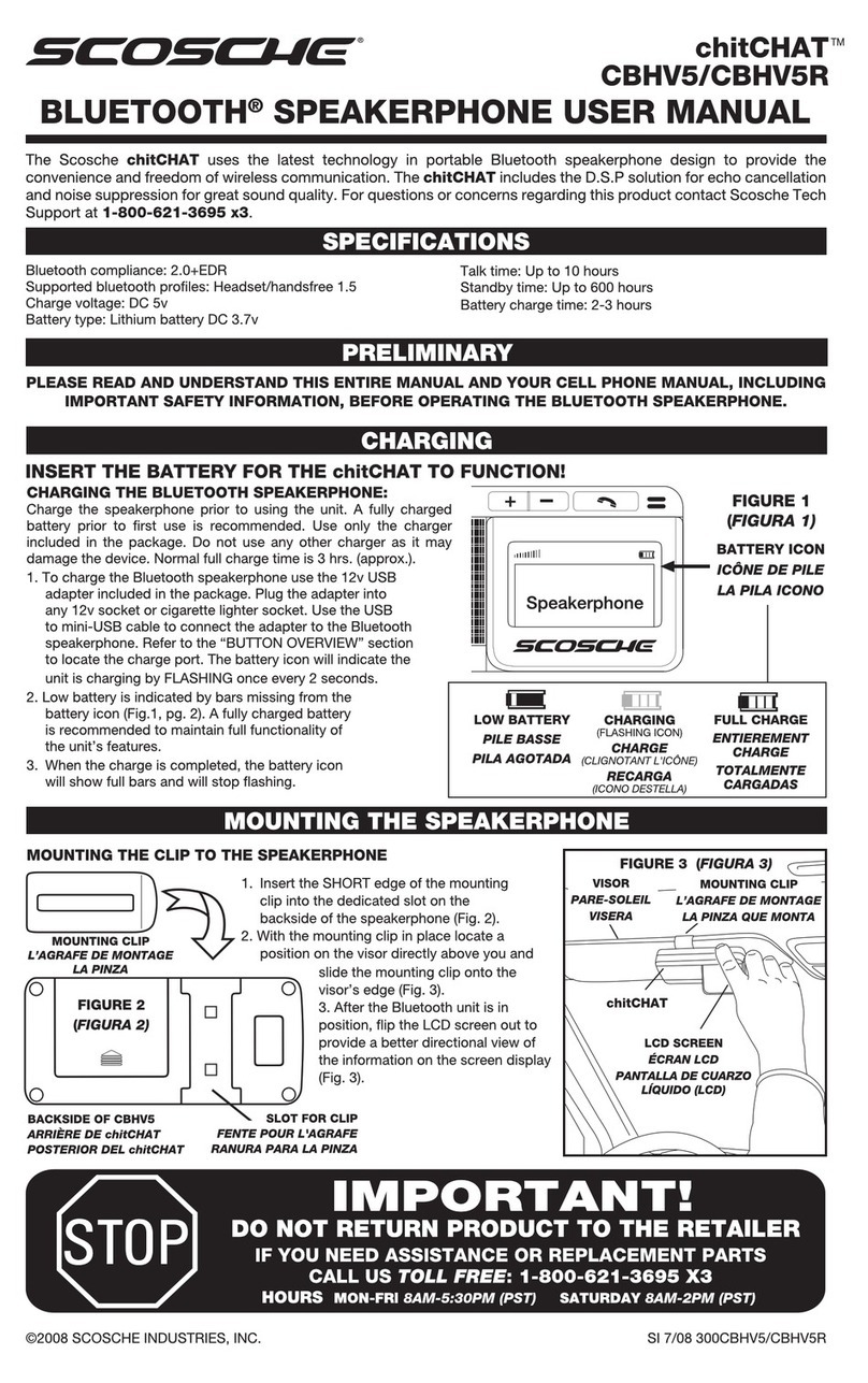 Scosche CBHV5 chitChat user manual