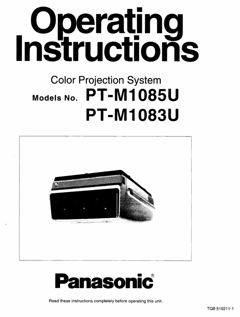 Panasonic PT-MU operating instructions