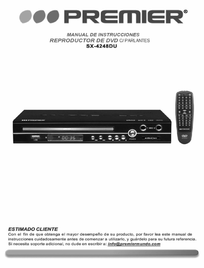 Premier SX-4248DU instruction manual