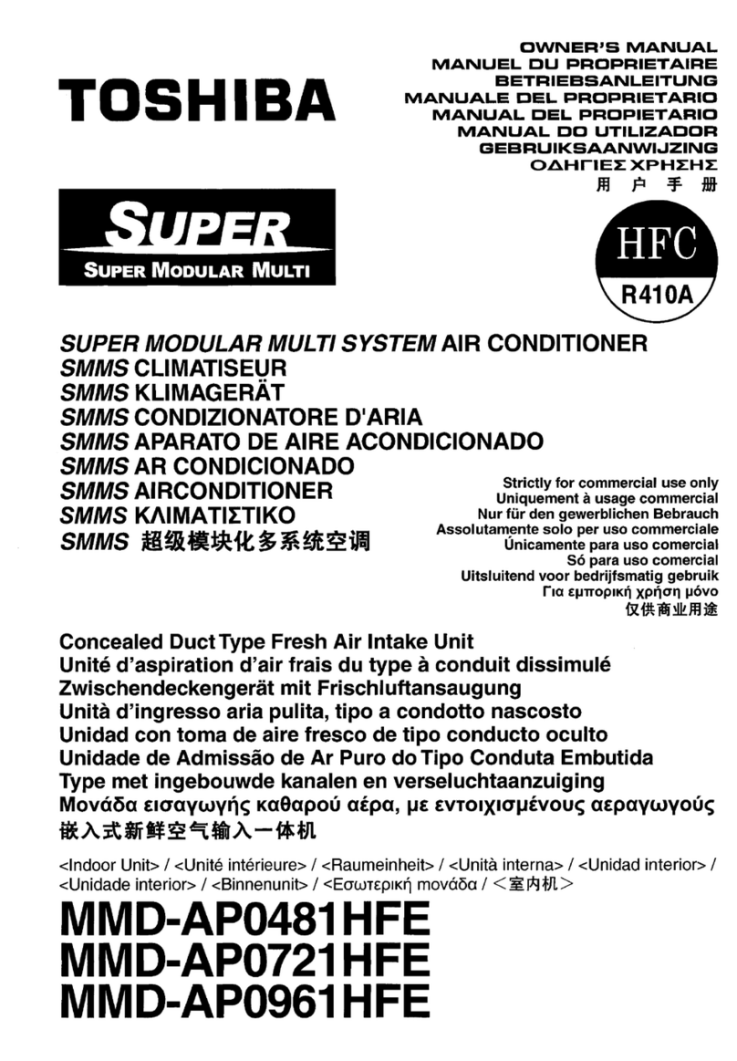 Toshiba MMD-AP0481HFE User manual