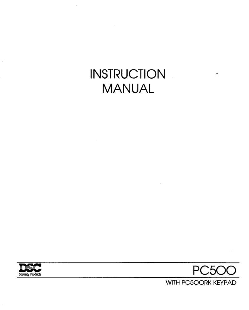 DSC PC500 User manual