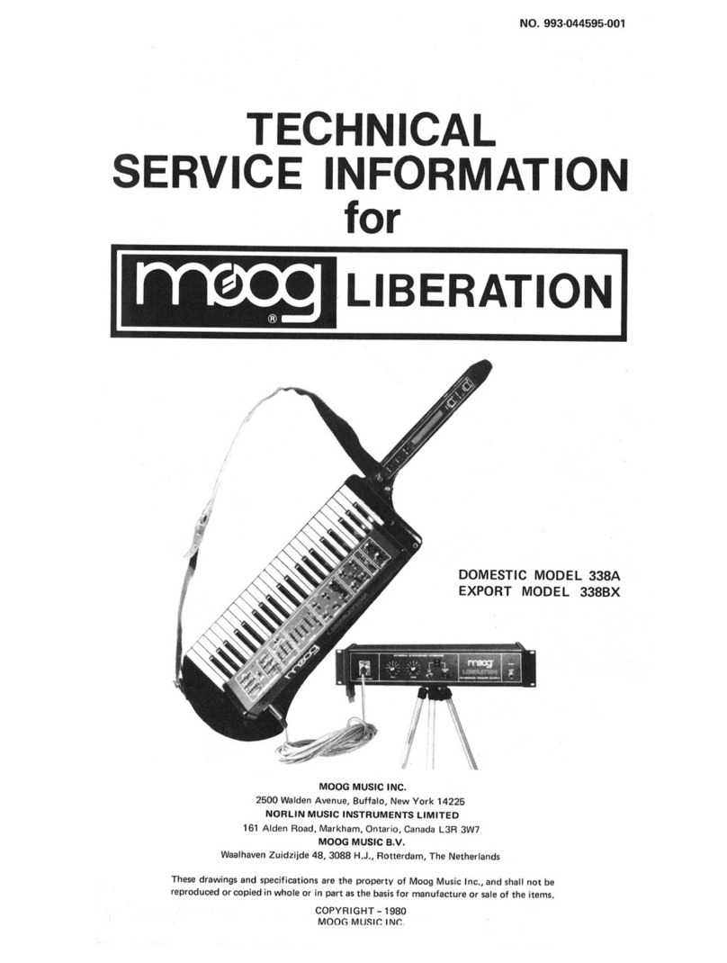 Moog Liberation Domestic 338A User manual