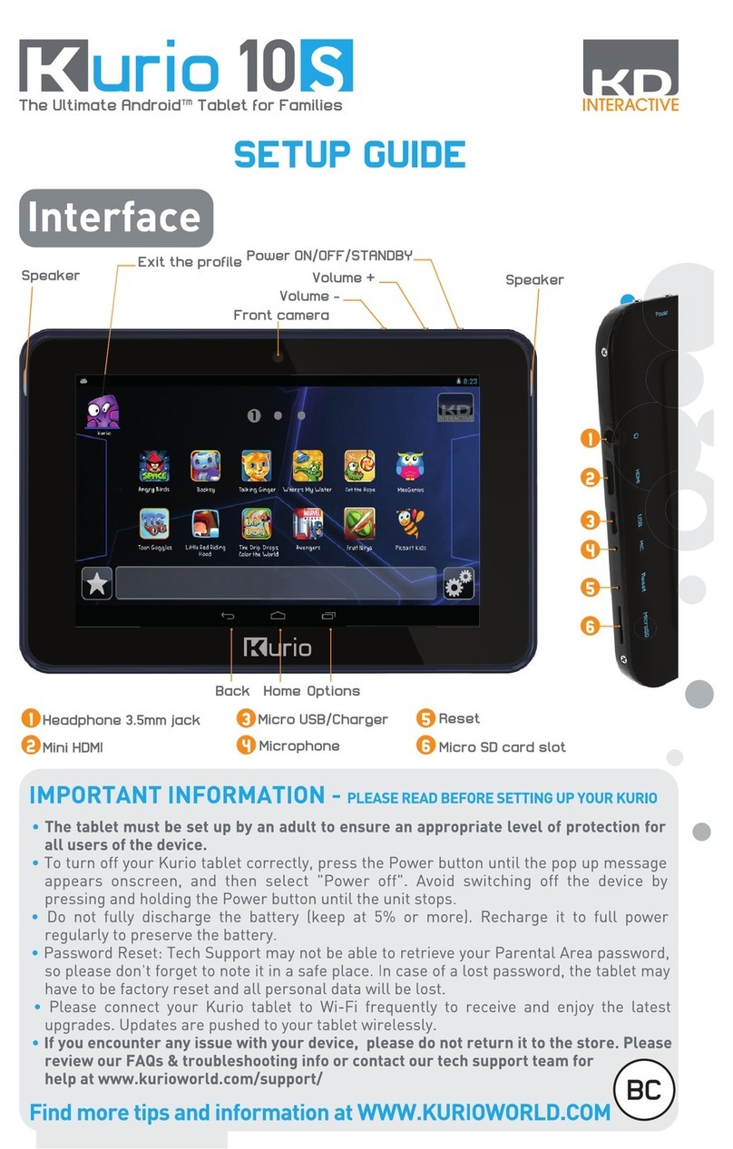 KD interactive Kurio 10S Setup guide KD interactive Kurio 10S Setup guide
