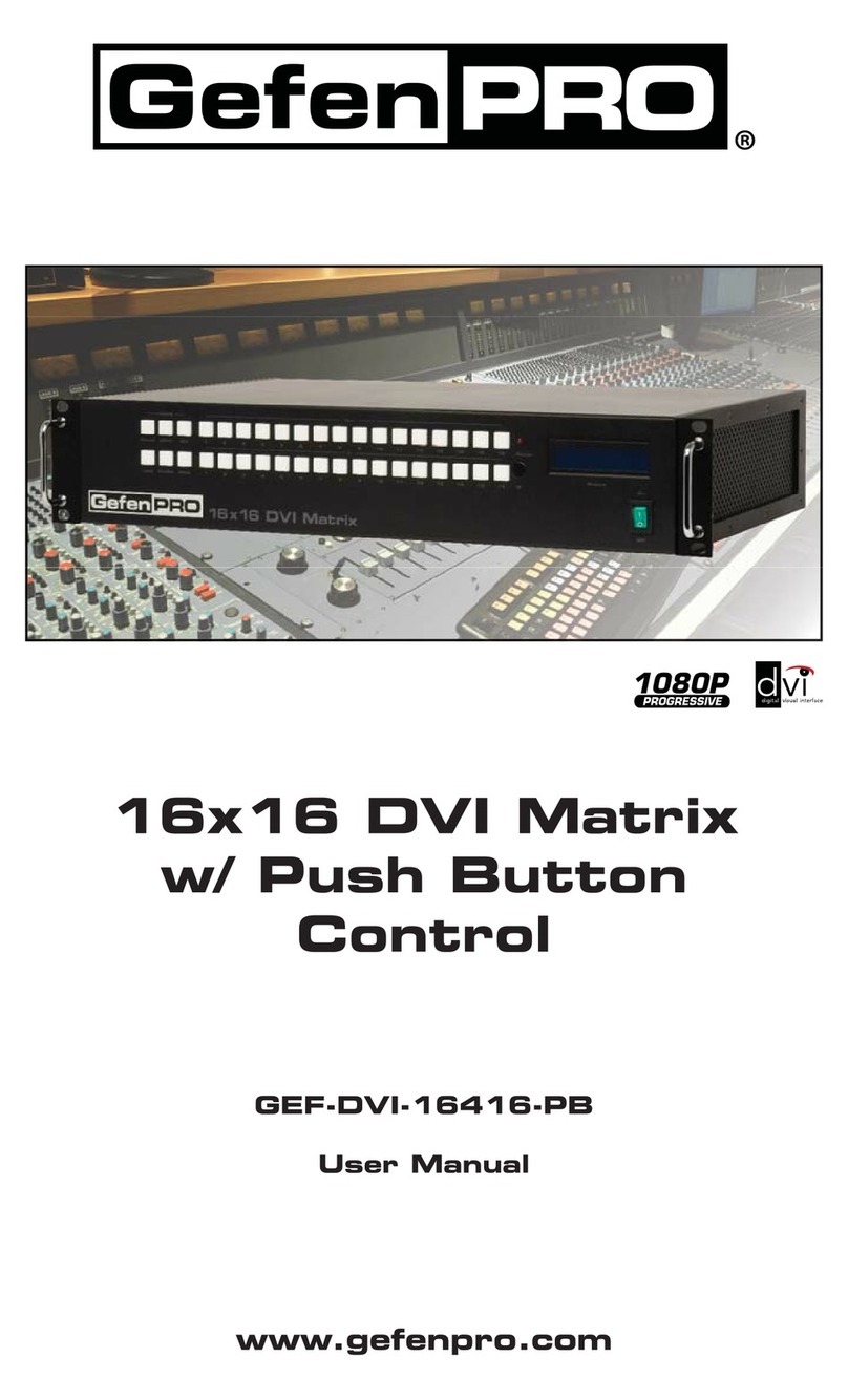 Gefen Pro GEF-DVI-16416-PB User manual
