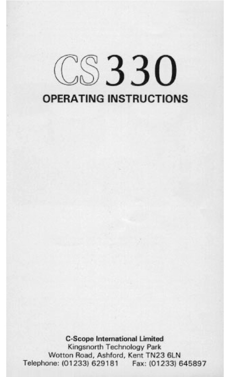 C-SCOPE CS 330 User manual