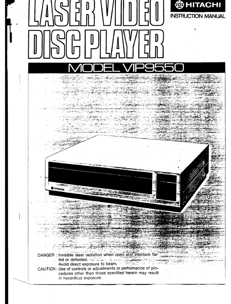 Hitachi VIP9550 User manual