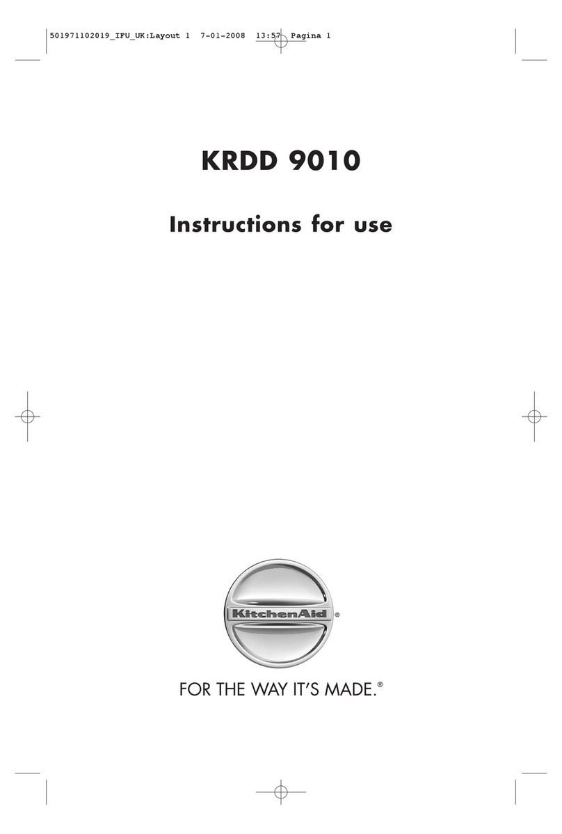 KitchenAid KRDD 9010 Instructions for use