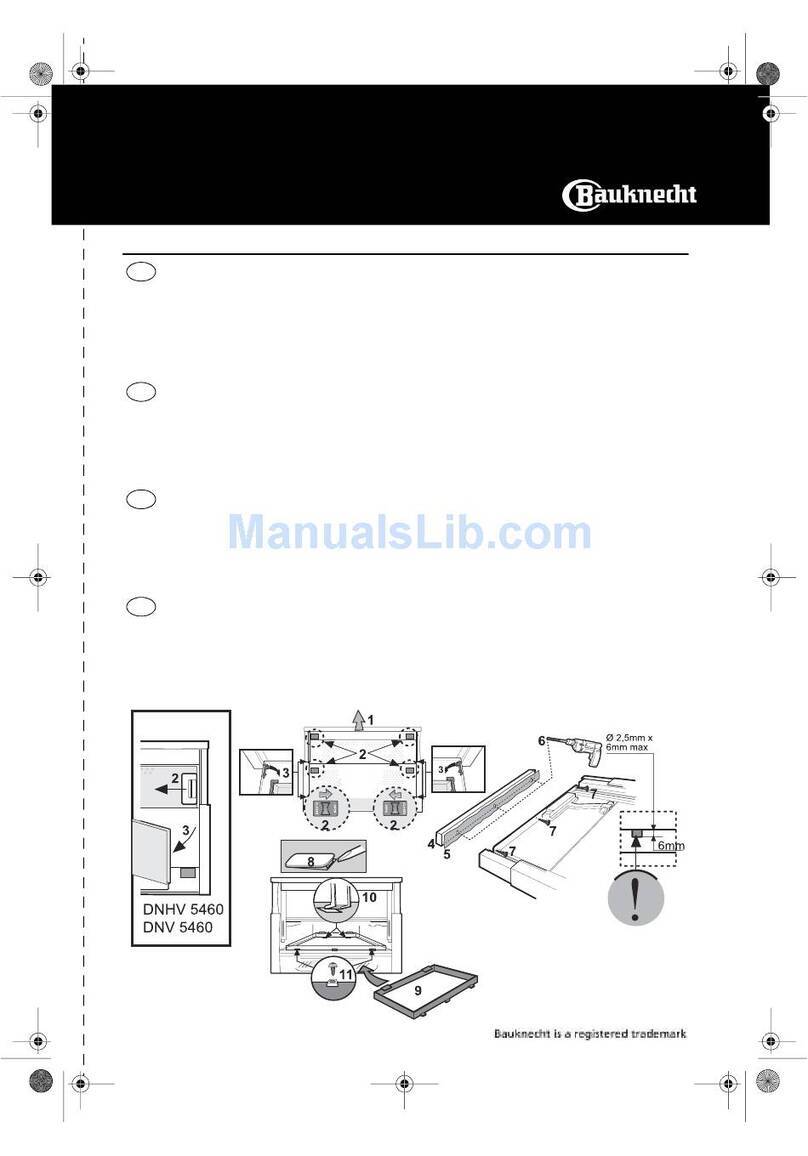 Bauknecht DNV 5460 Assembly instructions