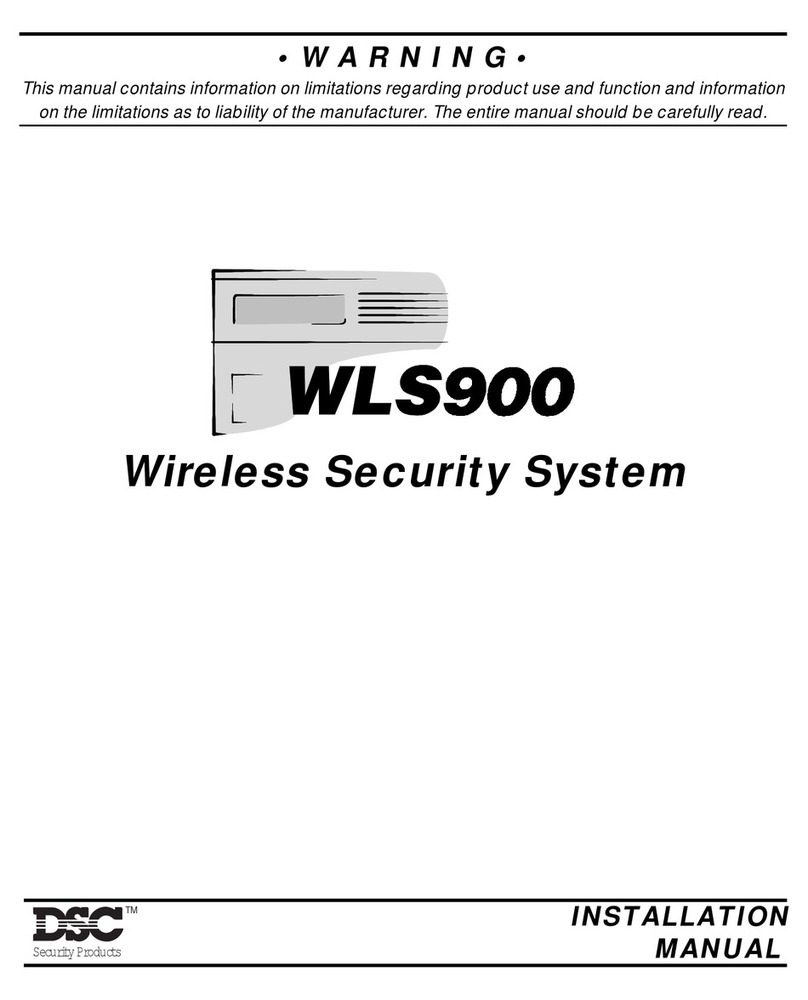 DSC WLS900 User manual