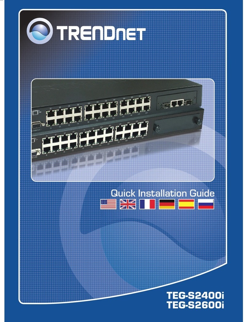 TRENDnet TEG-S2400I - DATA SHEETS User manual