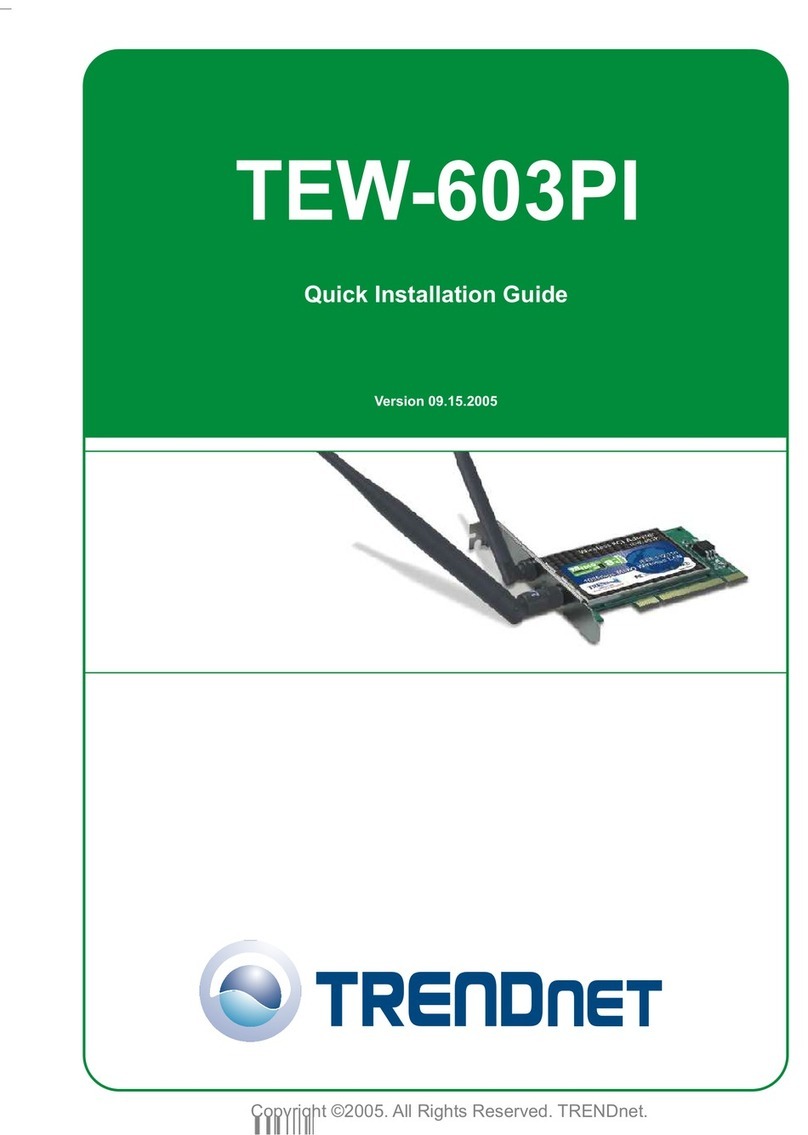 TRENDnet TEW-603PI Quick installation guide