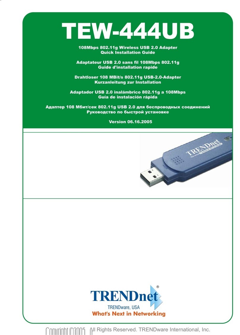 TRENDnet TEW-444UB Quick installation guide