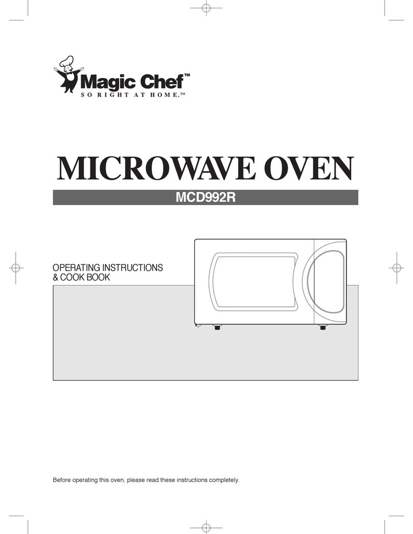 Magic Chef MCD992R Operating instructions & cook book