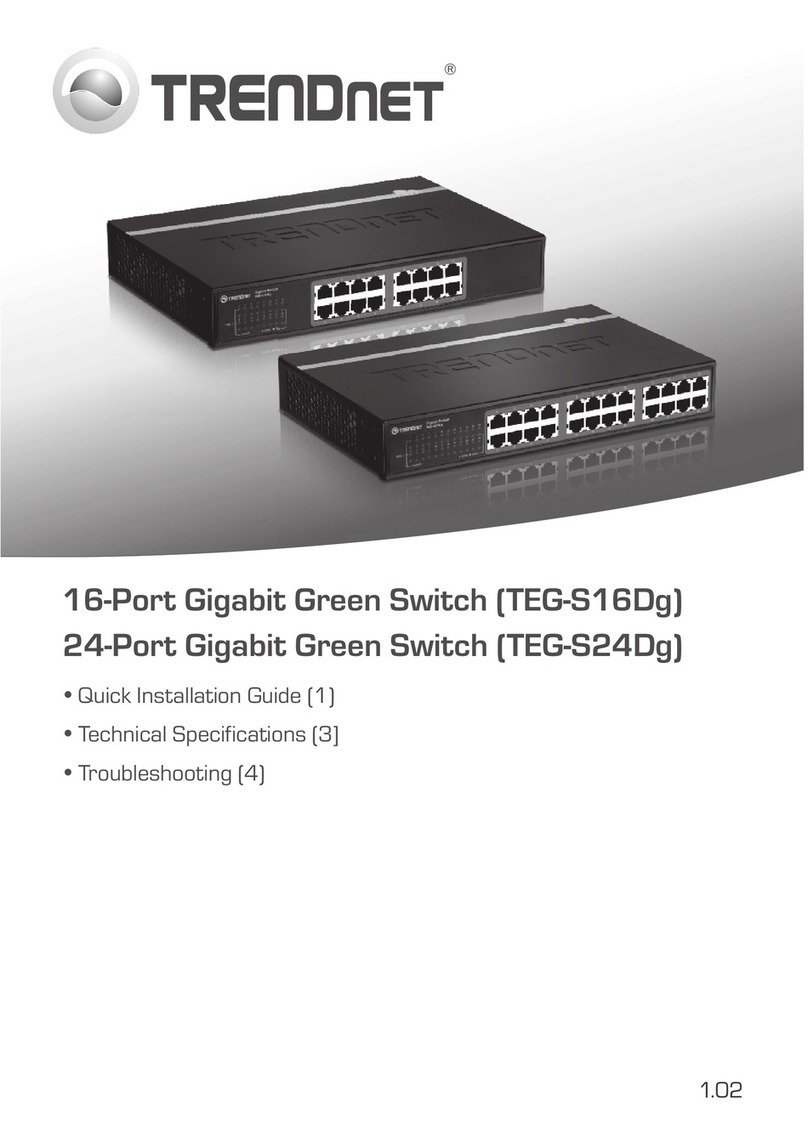 TRENDnet TEG-S16Dg User manual TRENDnet TEG-S16Dg User manual