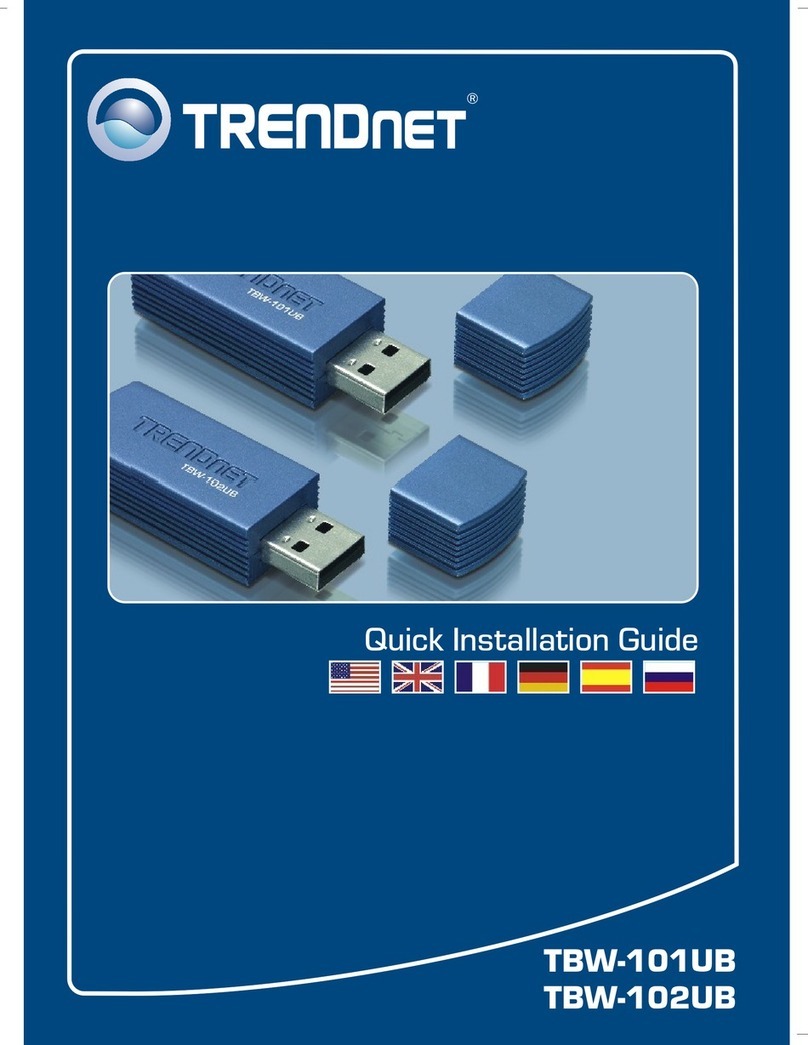 TRENDnet TBW-101UB Quick installation guide