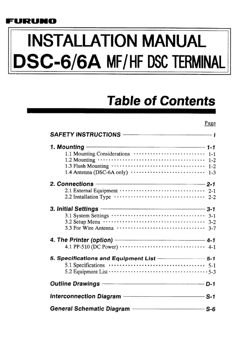 Furuno DSC-6A installation manual