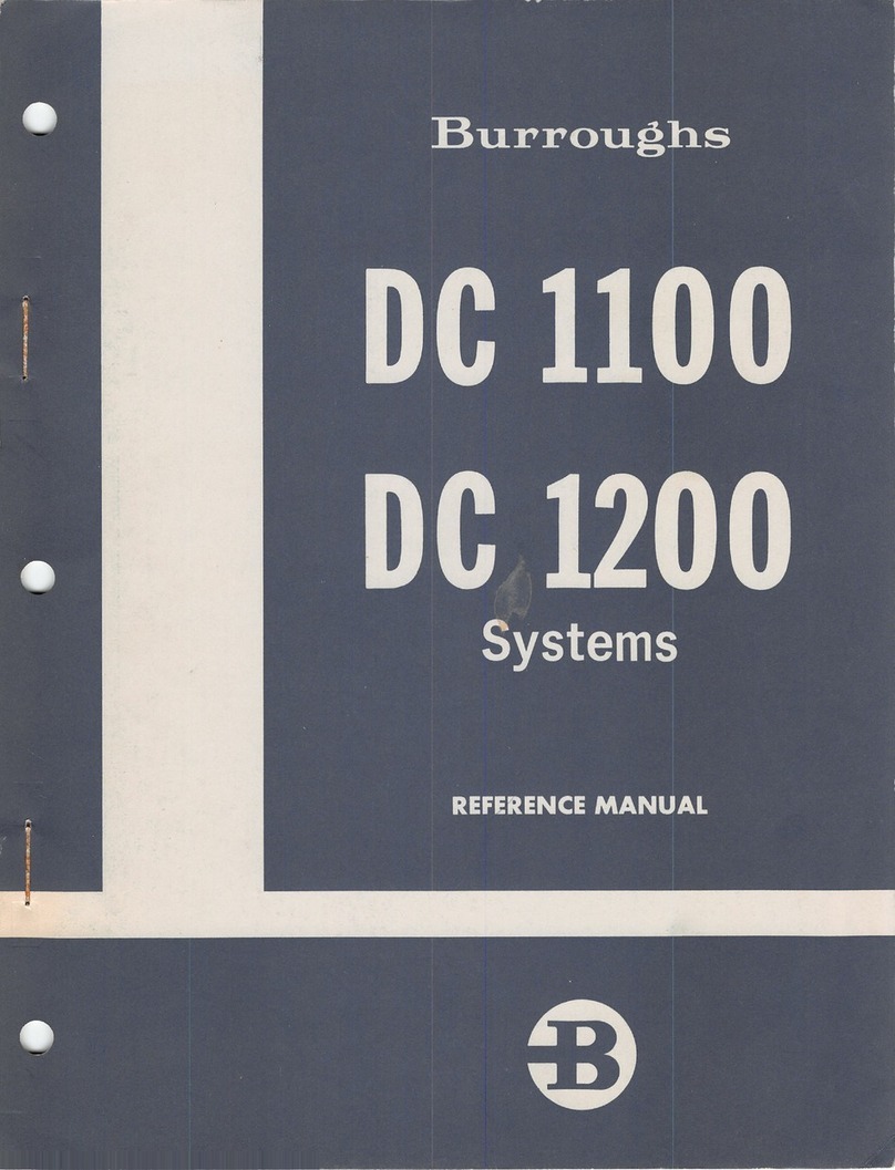 burroughs DC 1100 Reference manual