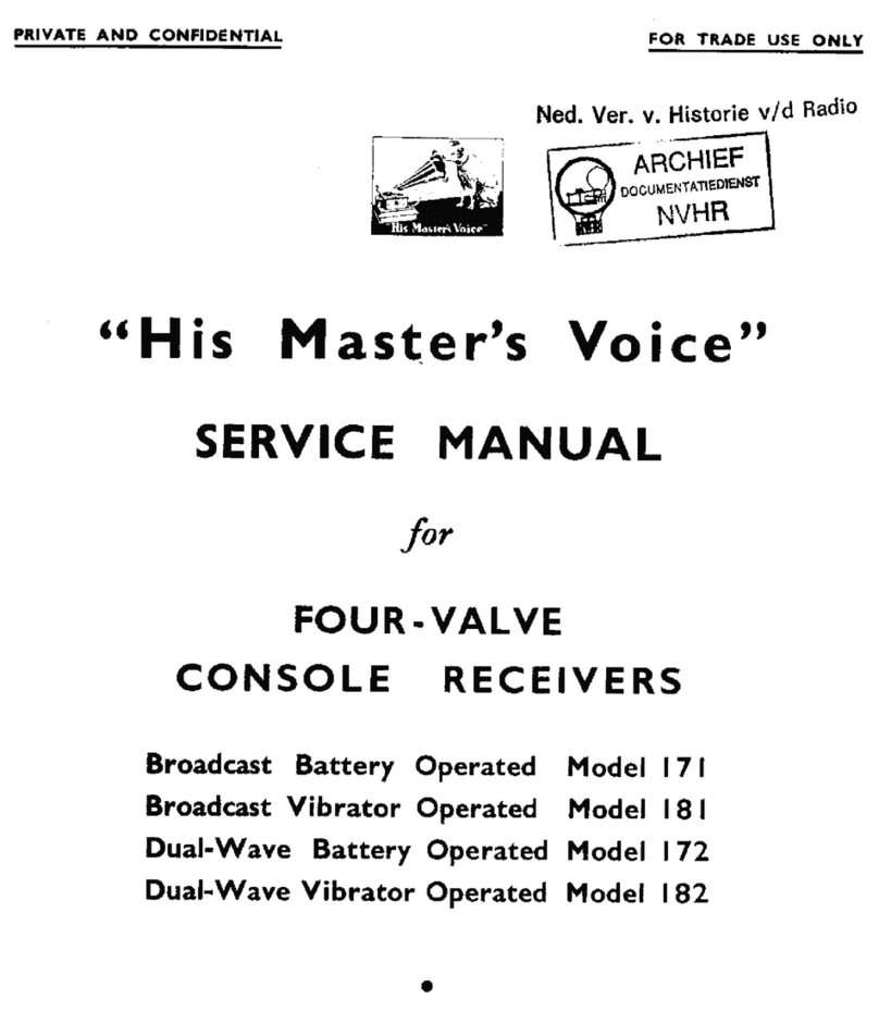 His Master's Voice 171 Service manual