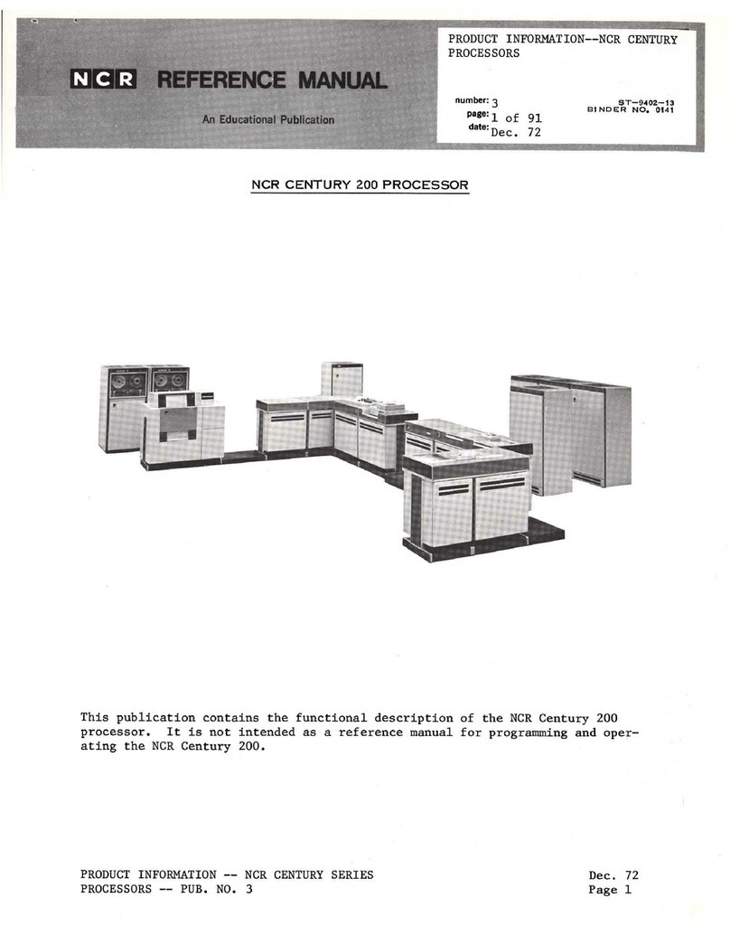 NCR Century 200 Reference manual