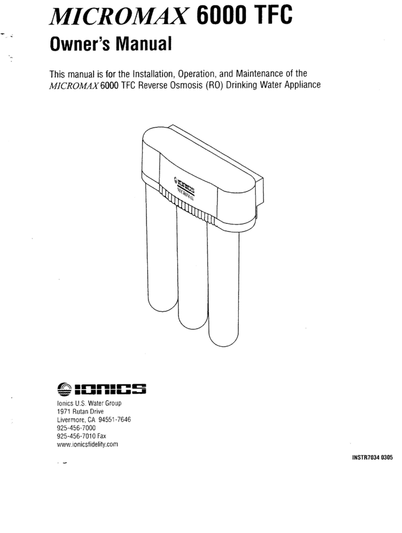 Ionics Micromax 6000 TFC owner's manual