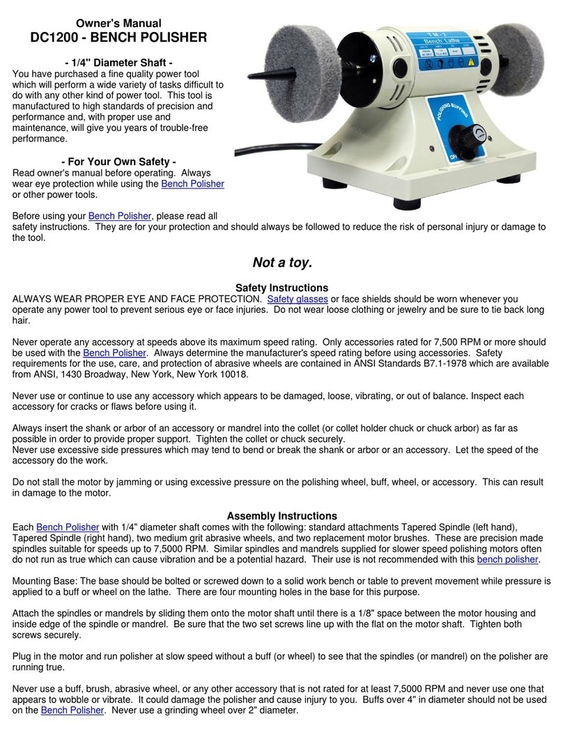 Fdjtool DC1200 owner's manual