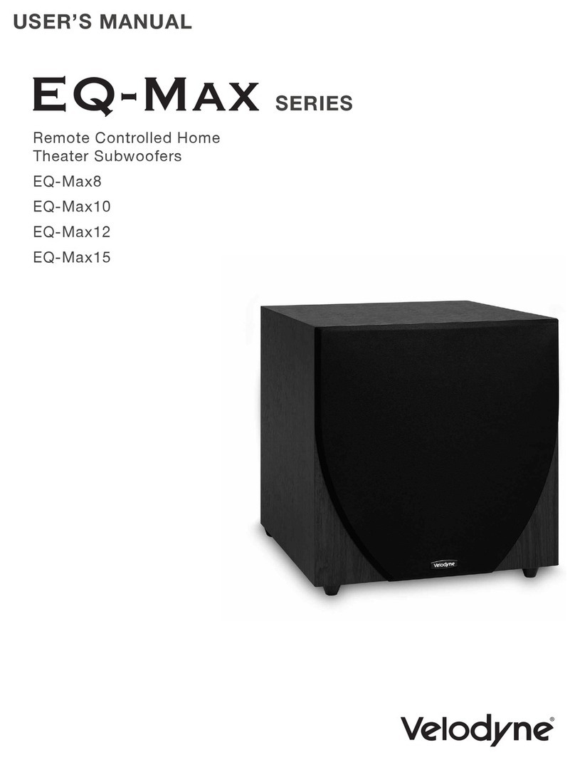 Velodyne EQ-Max Series User manual