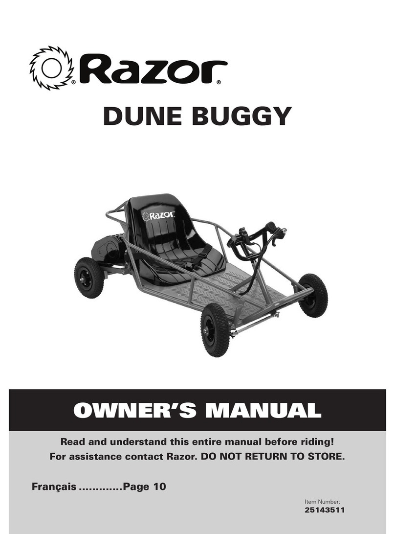 Razor DUNE BUGGY owner's manual
