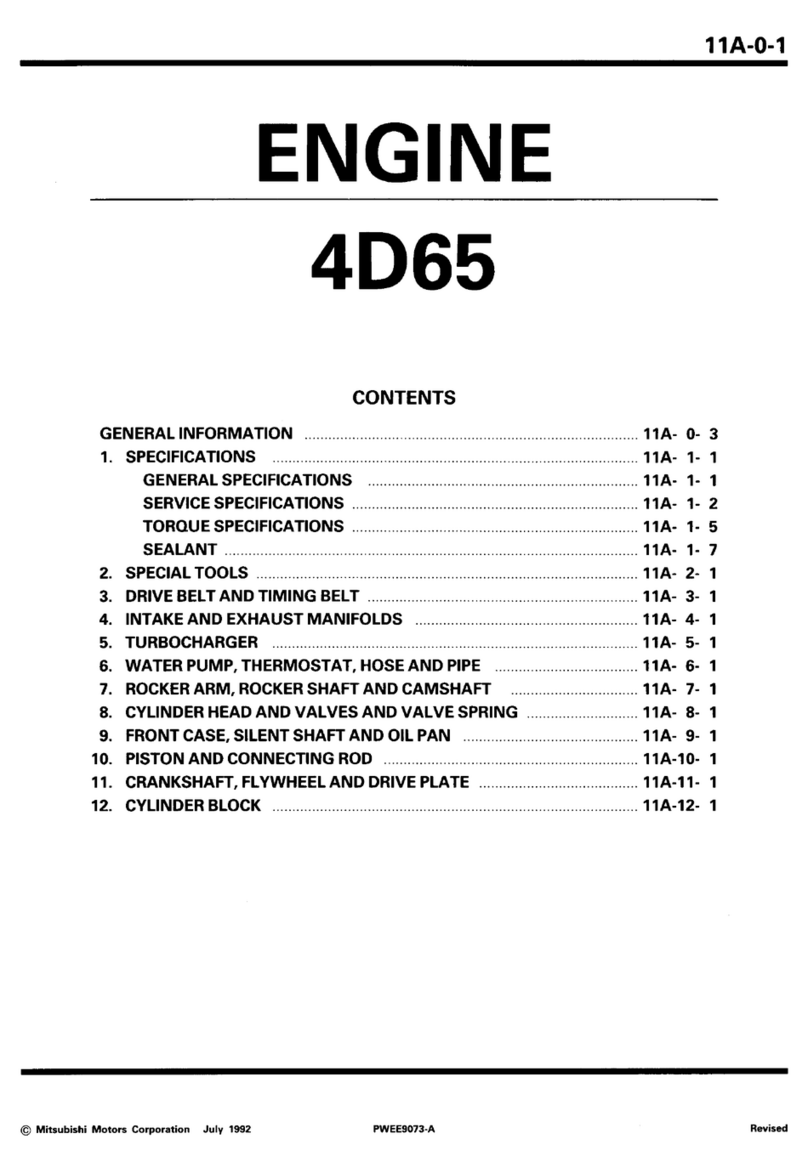 Mitsubishi 4D65 Instruction manual