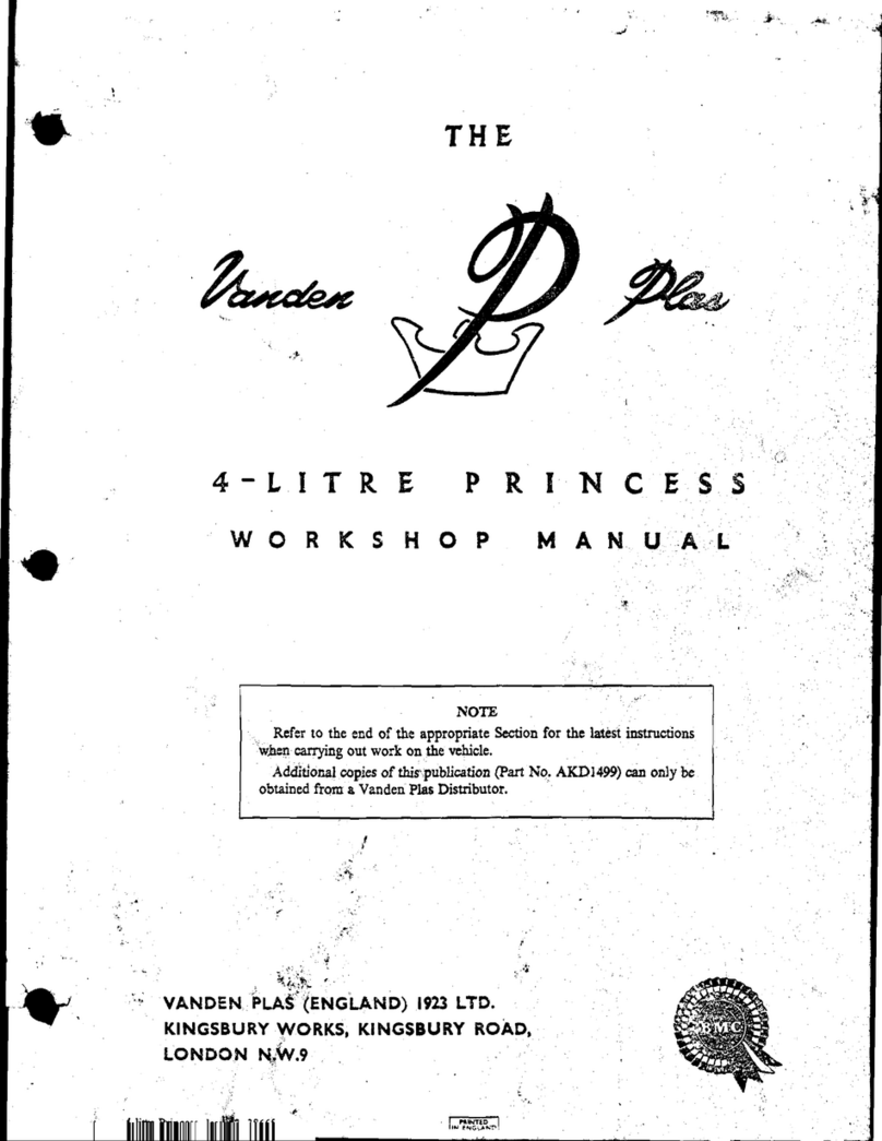 Vanden Plas 4-Litre Princess Workshop manual