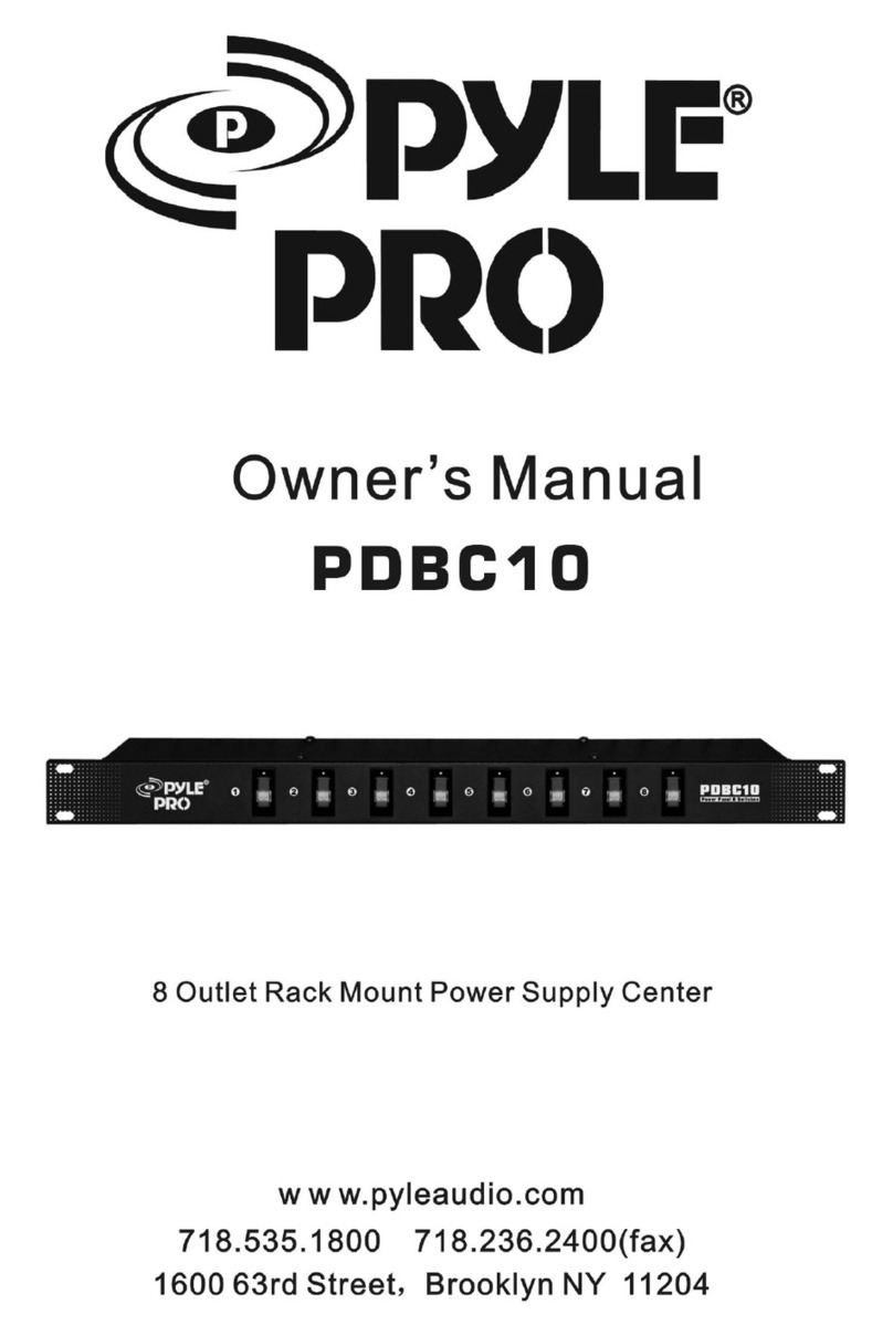 Pyle Pro PDBC10 owner's manual