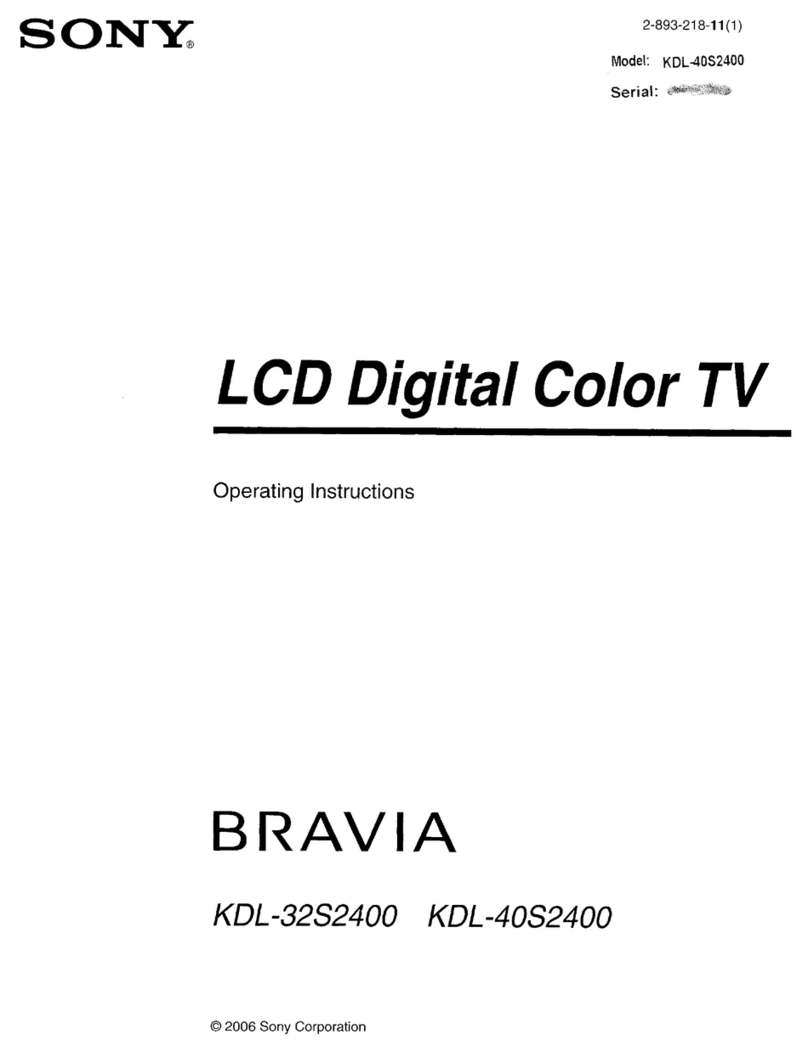 Sony KDL-32S2400 - 32" Bravia Lcd Hdtv User manual
